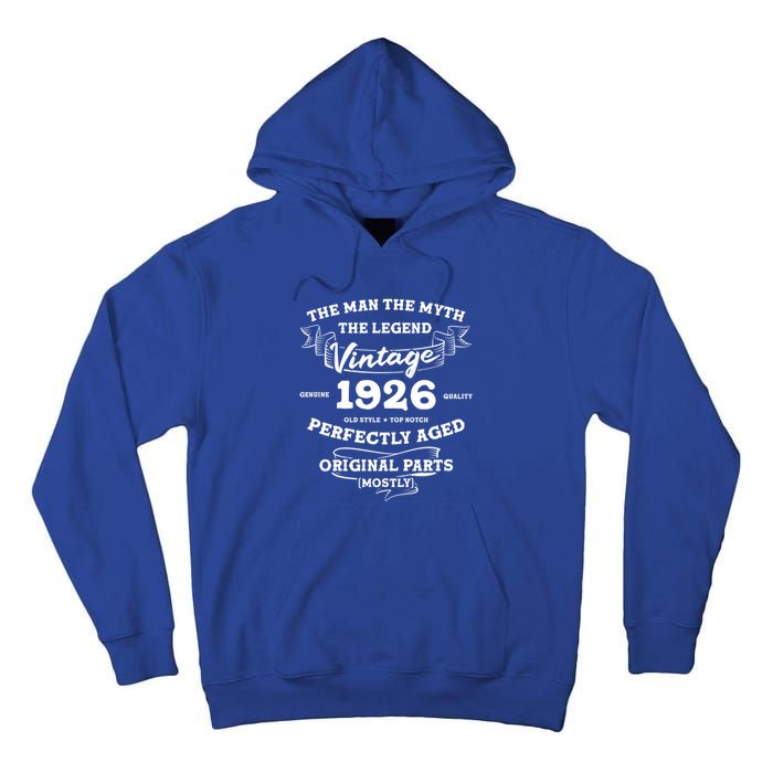 96 Year Old The The Myth The Legend 1926 96th Birthday Cute Gift Tall Hoodie