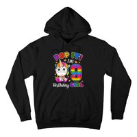 9 Year Old Gift 9th Birthday Girl Unicorn Pop It Fidget Hoodie