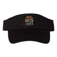 90 Year Old Awesome Since June 1933 90th Birthday Valucap Bio-Washed Visor