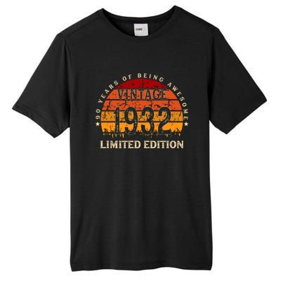 90 Year Old Gifts Retro Vintage 1932 Limited Edition 90th Birthday Tall Fusion ChromaSoft Performance T-Shirt