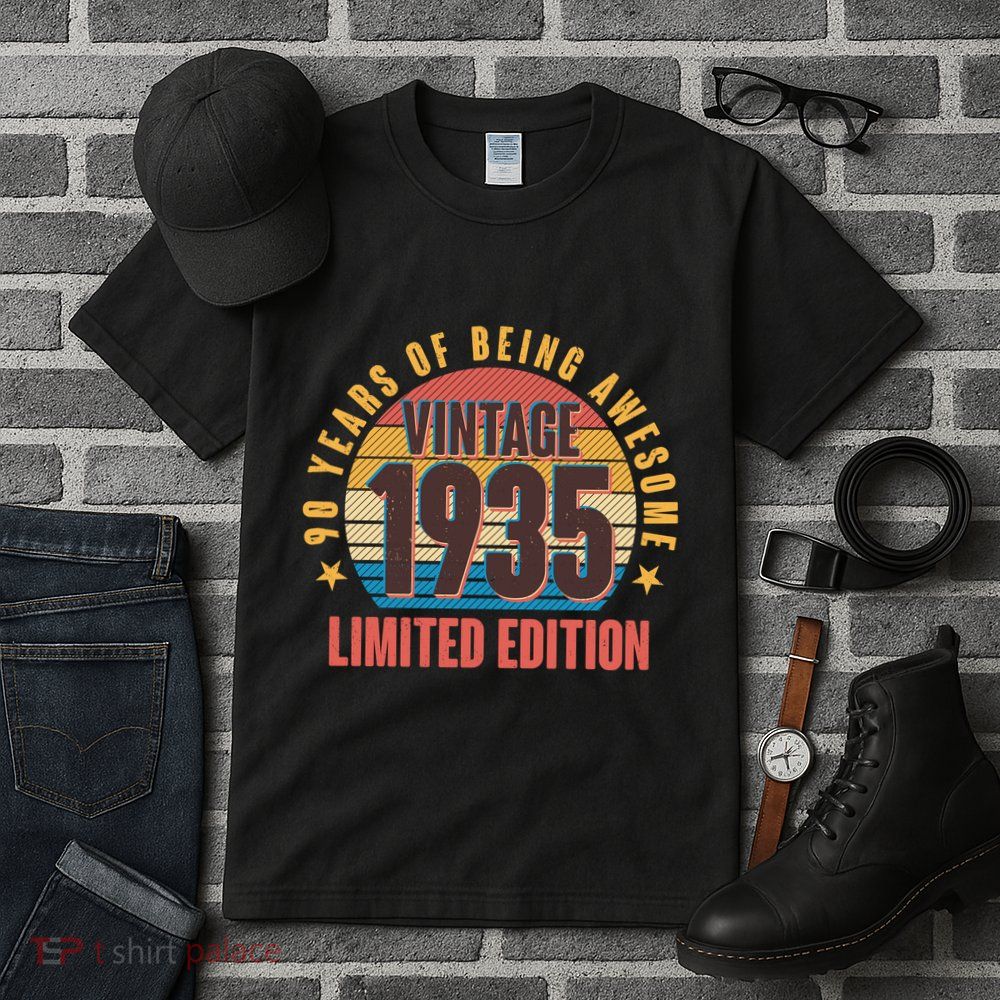 90 Years Of Being Awesome 1935 Limited Edition Vintage Retro Tall T-Shirt