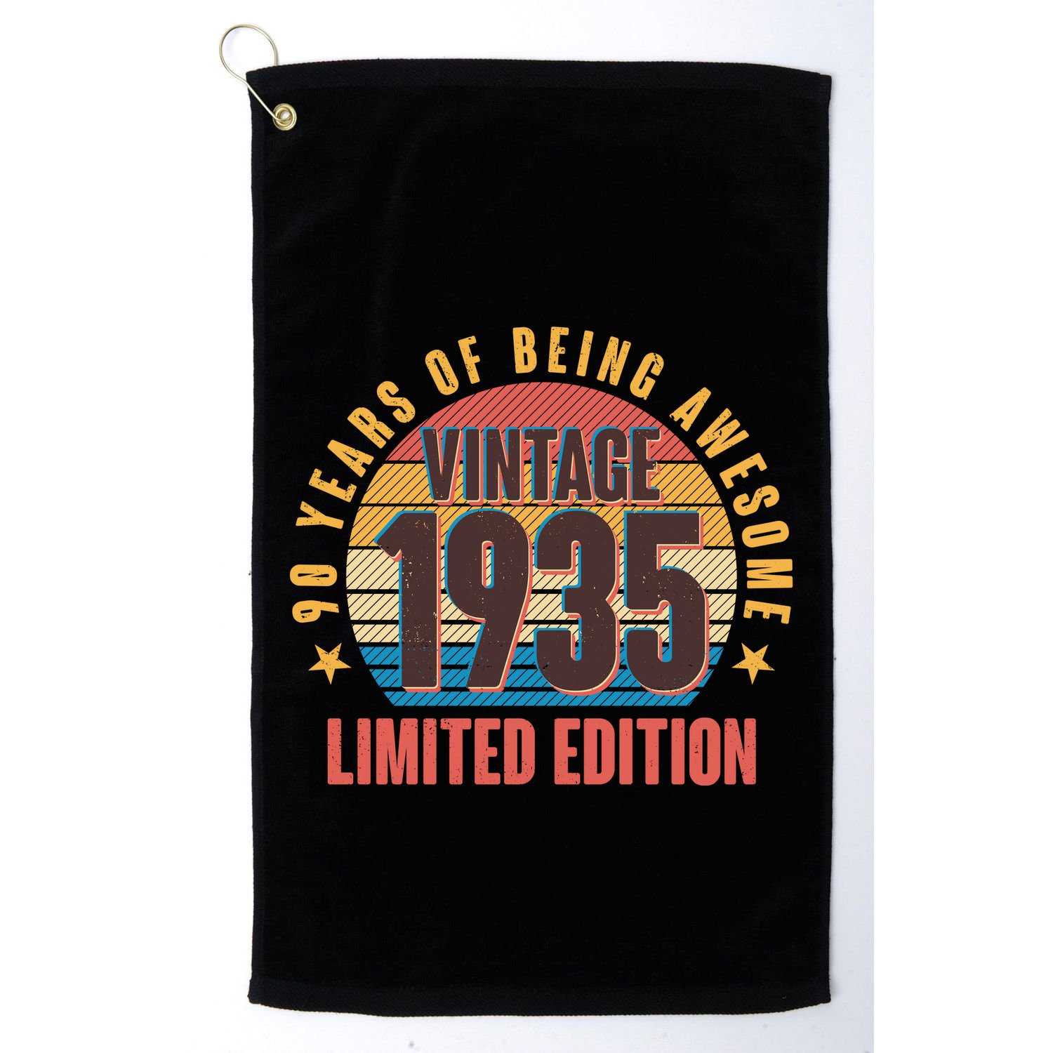 90 Years Of Being Awesome 1935 Limited Edition Vintage Retro Golf Towel