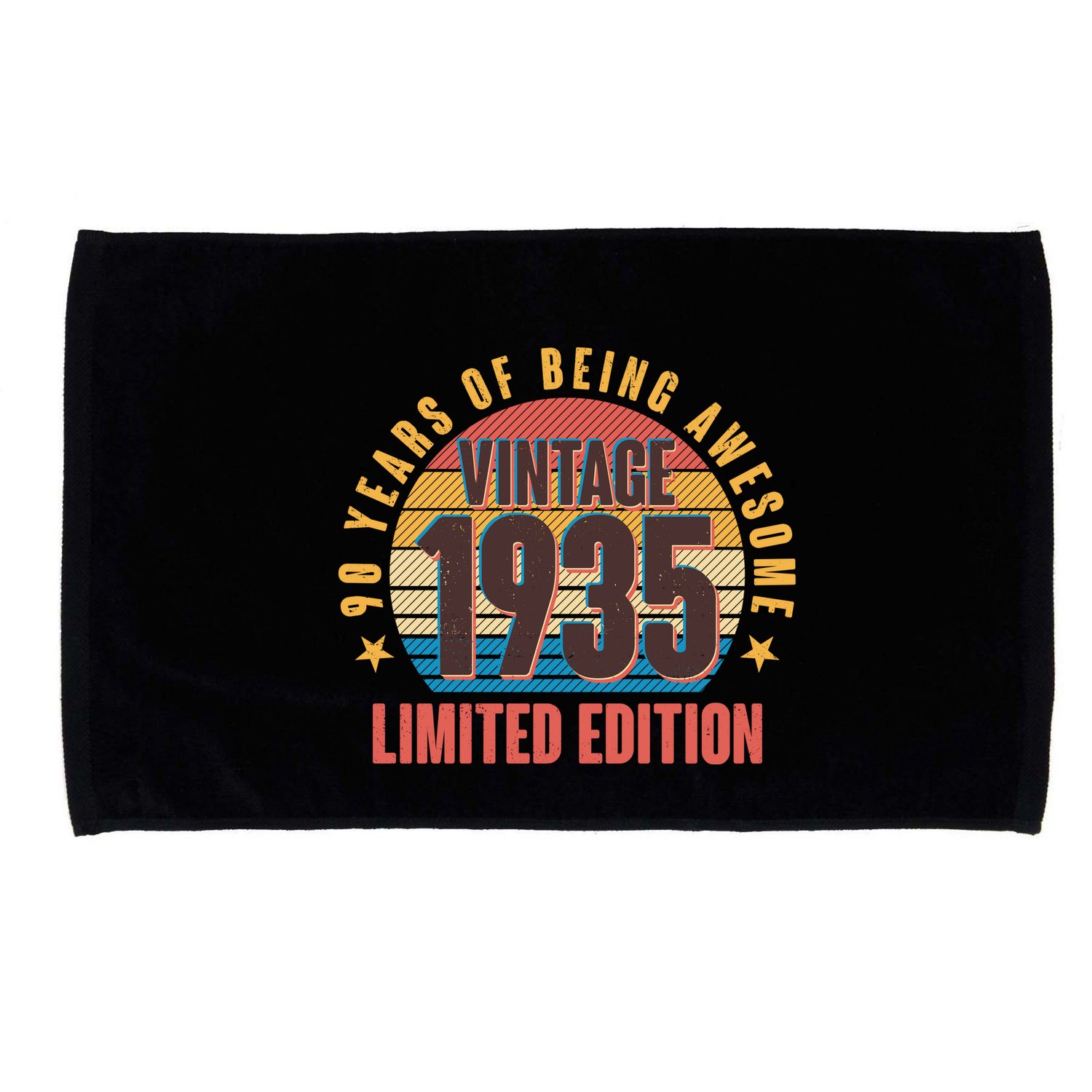 90 Years Of Being Awesome 1935 Limited Edition Vintage Retro Microfiber Hand Towel