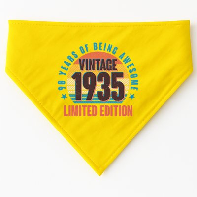 90 Years Of Being Awesome 1935 Limited Edition Vintage Retro USA-Made Doggie Bandana