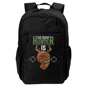 9 Year Old Hunting 9th Birthday Party Deer Hunter Daily Commute Backpack