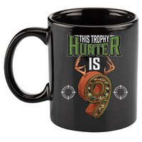 9 Year Old Hunting 9th Birthday Party Deer Hunter 11oz C Handle Ceramic Mug