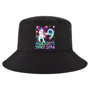 9 Years Old Unicorn Flossing 9th Birthday Girl Unicorn Party Cool Comfort Performance Bucket Hat