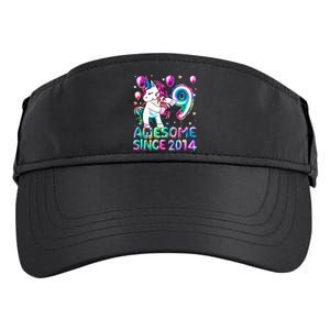 9 Years Old Unicorn Flossing 9th Birthday Girl Unicorn Party Adult Drive Performance Visor