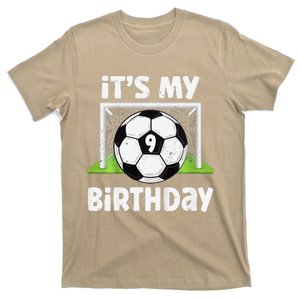 9 Years Old Soccer 9th Birthday Player Bday Party T-Shirt