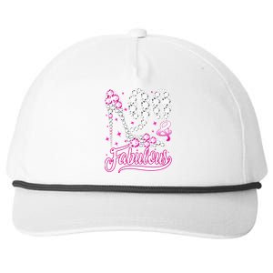 90 Years Old Gifts 90 & Fabulous 90th Birthday Pink Diamond Snapback Five-Panel Rope Hat