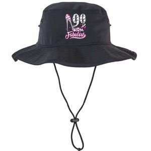 90 Years Old Gifts 90 & Fabulous 90th Birthday Pink Diamond Legacy Cool Fit Booney Bucket Hat