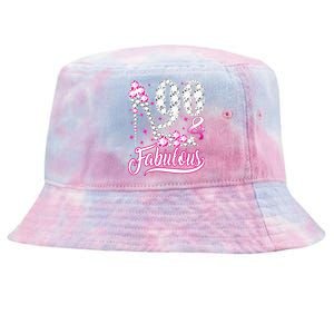 90 Years Old Gifts 90 & Fabulous 90th Birthday Pink Diamond Tie-Dyed Bucket Hat