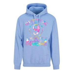 9 Years Of Being Awesome 9 Years Old 9th Birthday Tie Dye Unisex Surf Hoodie