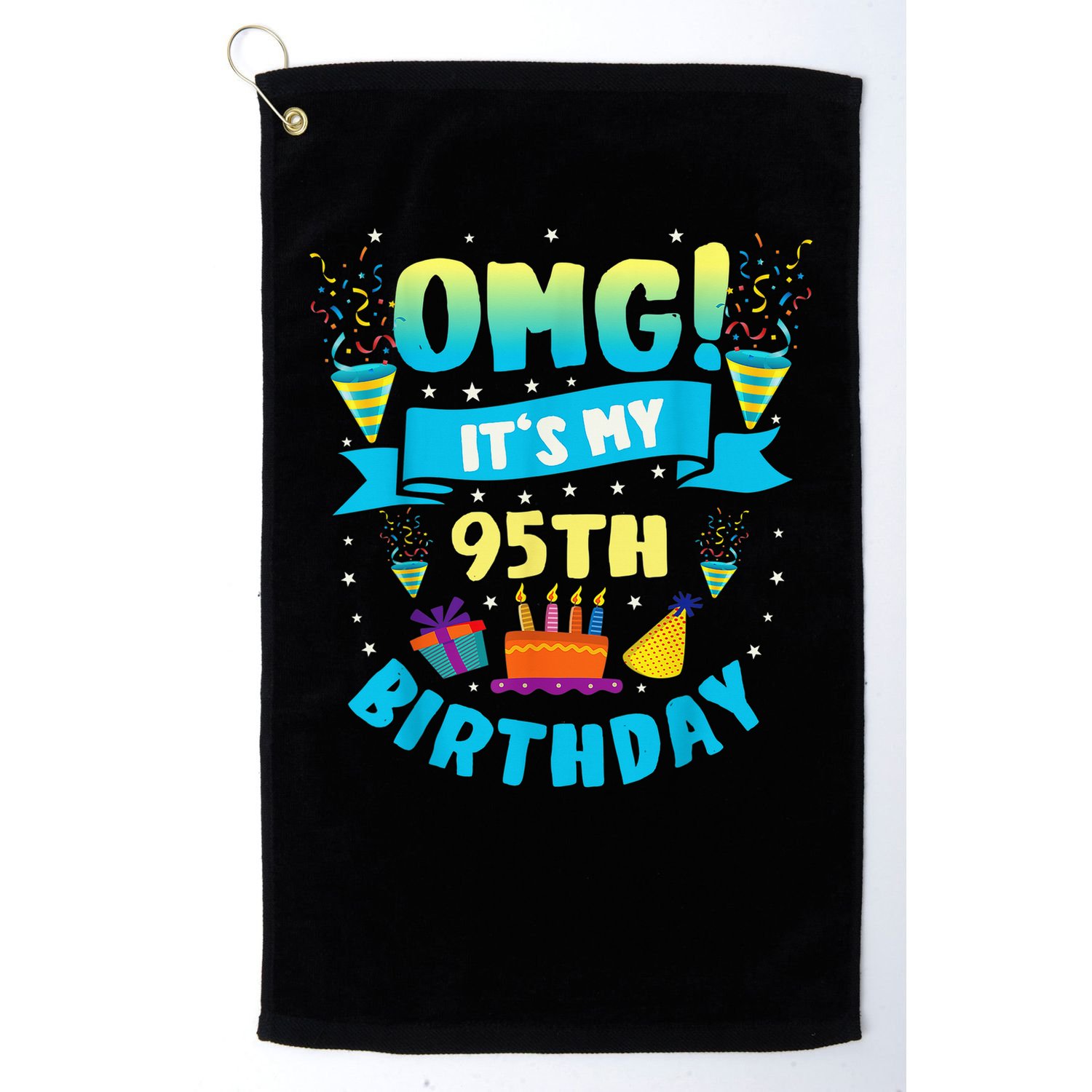 95 Year Old OMG It'S My 95th Birthday Golf Towel