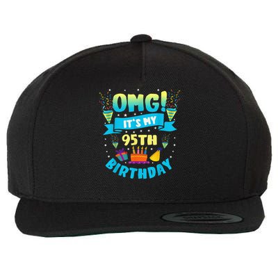95 Year Old OMG It'S My 95th Birthday Wool Snapback Cap