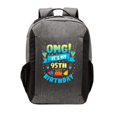 95 Year Old OMG It'S My 95th Birthday Vector Backpack