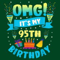 95 Year Old OMG It'S My 95th Birthday Cooling Performance Crew T-Shirt