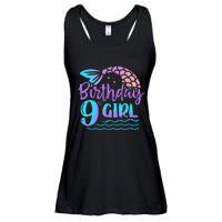 9 Year Old Gift Mermaid Tail 9th Birthday Daughter Ladies Essential Flowy Tank