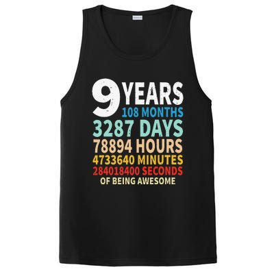 9 Years Old 9th Birthday Gifts Vintage 108 Months PosiCharge Competitor Tank