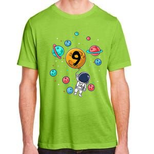 9 Years Old Birthday Gifts Astronaut 9th Birthday Adult ChromaSoft Performance T-Shirt