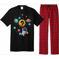 9 Years Old Birthday Gifts Astronaut 9th Birthday Pajama Set