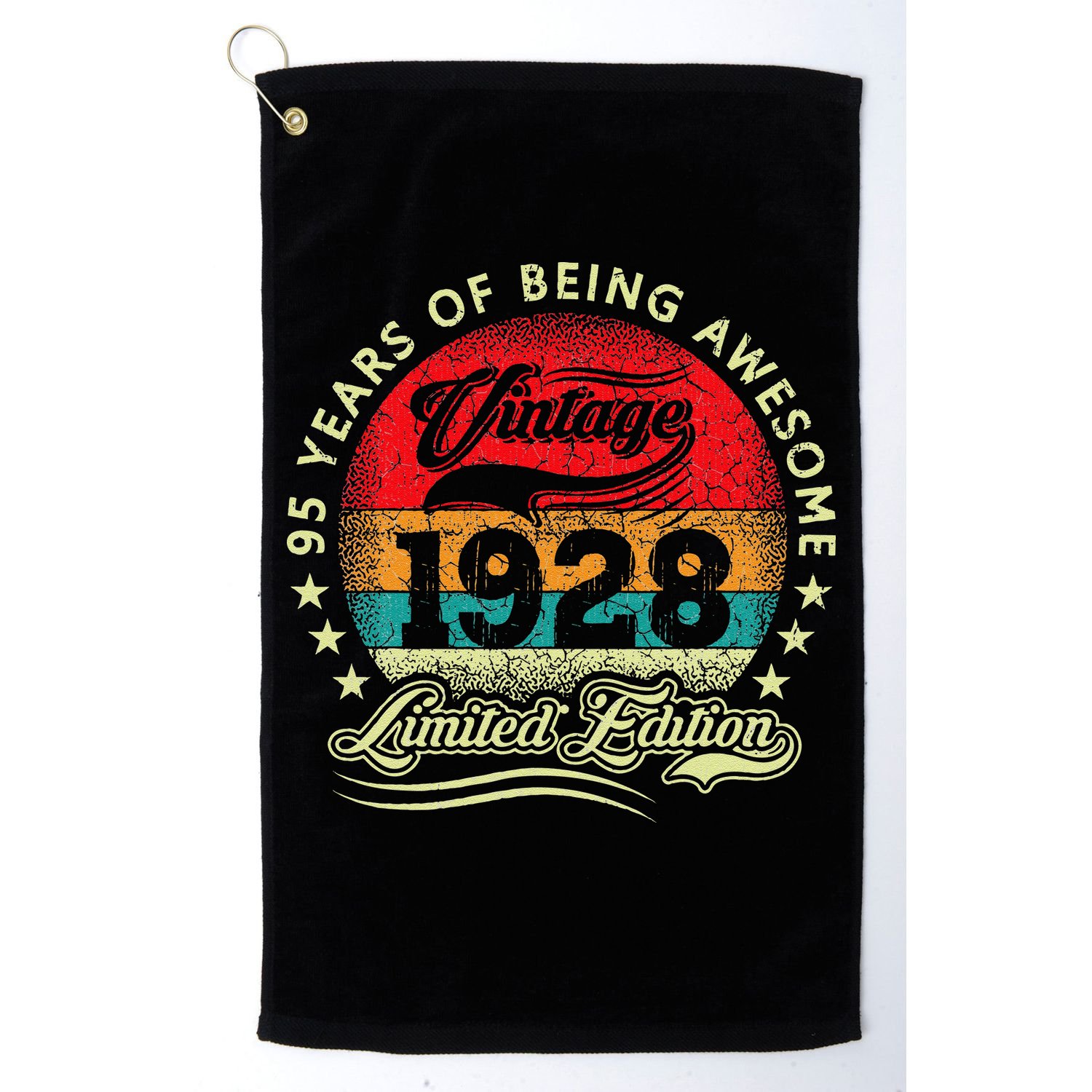 95 Year Old Gifts Vintage 1928 Limited Edition 95th Birthday Golf Towel
