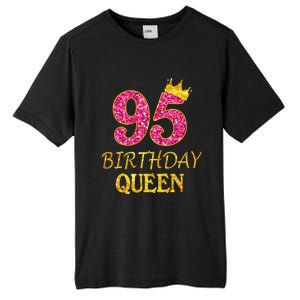 95 Years Old Birthday Present Queen Girl Shirt 95th Birthday Present Pink Tall Fusion ChromaSoft Performance T-Shirt