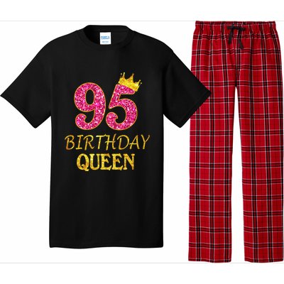 95 Years Old Birthday Present Queen Girl Shirt 95th Birthday Present Pink Pajama Set