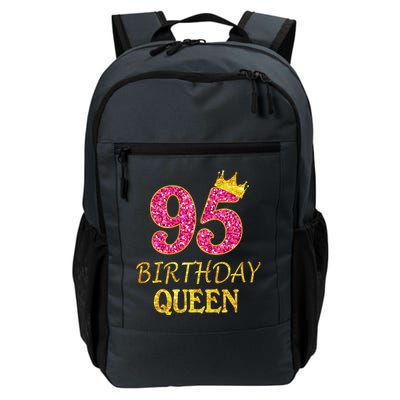 95 Years Old Birthday Present Queen Girl Shirt 95th Birthday Present Pink Daily Commute Backpack