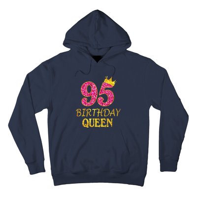 95 Years Old Birthday Present Queen Girl Shirt 95th Birthday Present Pink Hoodie