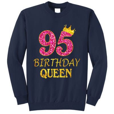 95 Years Old Birthday Present Queen Girl Shirt 95th Birthday Present Pink Tall Sweatshirt