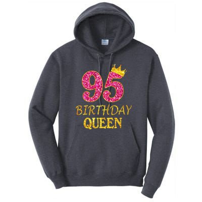 95 Years Old Birthday Present Queen Girl Shirt 95th Birthday Present Pink Tall Hoodie