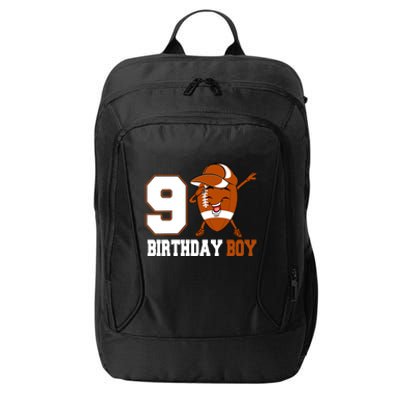 9 Year Old Gifts Dabbing Football 9th Birthday Boy Teens City Backpack