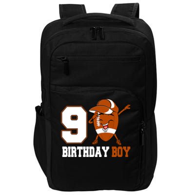 9 Year Old Gifts Dabbing Football 9th Birthday Boy Teens Impact Tech Backpack