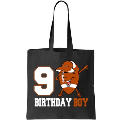 9 Year Old Gifts Dabbing Football 9th Birthday Boy Teens Tote Bag