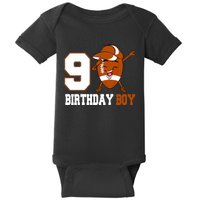 9 Year Old Gifts Dabbing Football 9th Birthday Boy Teens Baby Bodysuit