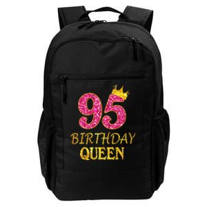 95 Years Old Birthday Queen Girl Shirt 95th Birthday Pink Daily Commute Backpack