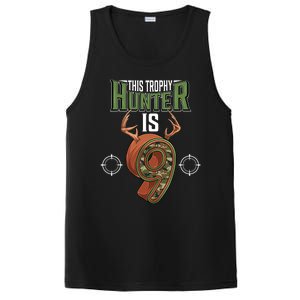 9 Year Old Hunting 9th Birthday Party Deer Hunter PosiCharge Competitor Tank