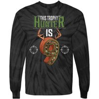 9 Year Old Hunting 9th Birthday Party Deer Hunter Tie-Dye Long Sleeve Shirt