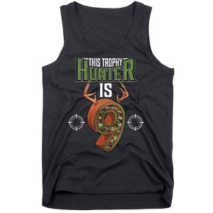 9 Year Old Hunting 9th Birthday Party Deer Hunter Tank Top