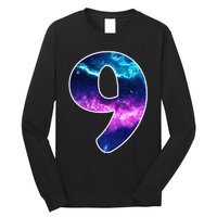 9 Years Old Birthday  Astronaut Gifts Space 9th B-Day Long Sleeve Shirt