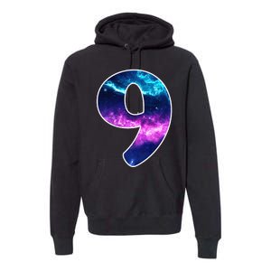 9 Years Old Birthday  Astronaut Gifts Space 9th B-Day Premium Hoodie