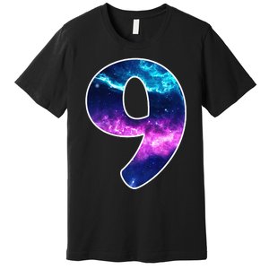 9 Years Old Birthday  Astronaut Gifts Space 9th B-Day Premium T-Shirt