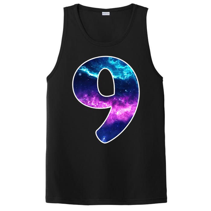 9 Years Old Birthday  Astronaut Gifts Space 9th B-Day PosiCharge Competitor Tank