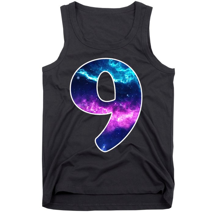 9 Years Old Birthday  Astronaut Gifts Space 9th B-Day Tank Top