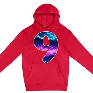 9 Years Old Birthday  Astronaut Gifts Space 9th B-Day Premium Pullover Hoodie