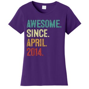 9 Years Old Awesome Since April 2014 9th Birthday Women's T-Shirt