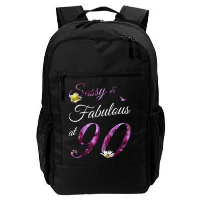 90 Year Old Sassy & Fabulous Floral 1935 90th Birthday Backpack