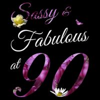 90 Year Old Sassy & Fabulous Floral 1935 90th Birthday Drawstring Bag