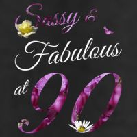 90 Year Old Sassy & Fabulous Floral 1935 90th Birthday Hat